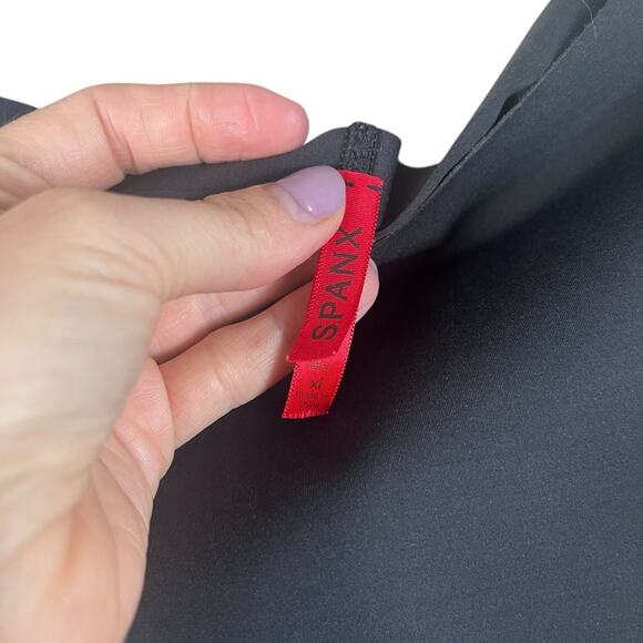 Spanx Shapewear Shaping Shorts Seamless Compression Biker Layering Black Medium - Picture 4 of 7